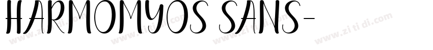 HarmomyOS Sans字体转换